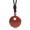 Bohemian Style Stone Hole Bead Round Penda Necklace Tiger Eye Rose Quartz Amethyst Necklacent Jewelry Men and Women - Image 18