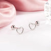Korean Silver Needle Tragus Piercing Helix Studs Earrings for Women 2Pcs Butterfly Heart Ear Piercing Body Jewelry - Image 5