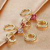 3PCS Stainless Steel Zircon Small Hoop Earrings Set For Women Geometric Cartilage Piercing Earring Wedding Jewelry - Image 6