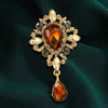 Unique Design Pendant Crystal Brooch Banquet Jewelry Unisex Brooch Clothing Accessories Delicate Sparkling Gifts - Image 1