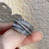 Zircon Multi Layer Winding Rings for Women Sparkling Opening Finger Ring Girls Party Daily Jewelry Gift - Image 2