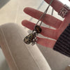 Spotted Tiger Eye Stone Necklace for Women Vintage Water Droplet Grape Pendant Long Chain Necklaces Female Accessories - Image 2