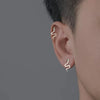 Silver Flash Diamond Small Snake Earrings Men And Women Personality Unique Earrings Party Jewelry - Image 4