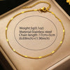 Stainless Steel Snake Bone Chain Anklet for Women Men Gold Color Beaded Couple Foot Chain Beach Jewelry Accessories - Image 8