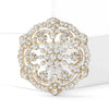 Christmas Rhinestone Snowflake Brooch for Women Pearl Ice Crystal Pins Event Party Year Gifts Decoration Clothes Accessories - Image 6