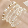 Five-Piece Resin Bead Bracelet Set with Round Charms and Elastic Bands - Image 33