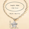 A Women's Pendant Necklace, Vintage Simple Wisteria Flower Necklace, Elegant and Versatile Flower Pendant Necklace, No Box - Image 6