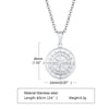 Layered Necklaces for Men, Sailing Travel Compass Pendant, Stainless Steel Cuban Figaro Wheat Chain, Casual Retro Collar - Image 6