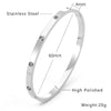 Stainless Steel Bangle Gold Silver Rose Gold Color Crystals Buckle Van Be Opened Bracelets Jewelry Women Men - Image 8