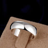Silver Rings Simple Round Circle Rings For Women Party Jewelry Size 5 6 7 8 9 10 - Image 1
