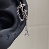 1 Pcs Excalibur Demon Sword Ear Studs, Steel Wing Helix Conch Ear Piercing Jewelry, Anti-allergic Cartilage Earring - Image 13