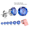 6Pair/Box Stud Earrings Cubic Zirconia 316L Stainless Steel Women Wedding Party Jewelry Accessories 3-8mm - Image 14