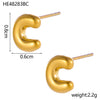 26 Initial Letter Stainless Steel Metal Creative Stud Earring For Women Anti Allergic Ears Jewelry Classic Letter Earring - Image 29