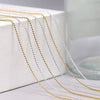 1M/Pack 0.8mm Gold Silver Nail Bead Chain Charm Ellipse Stone Nail Art Decorations Giltter Metal Steel Ball Jewelry Accessory - Image 1