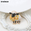 Chinese Zodiac Sheep Brooch Blue and White Porcelain Rhinestone Enamel Ram Lapel Pin Animal Jewelry Gift for Women Collector - Image 14