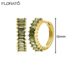 13mm Crystal Hoop Earrings for Women Silver Needle Zircon Huggie Small Earrings Hoop Piercing Jewelry Gifts - Image 13