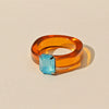 Irregular Geometric Transparent Colorful Crystal Rhinestone Zircon Round Ring For Women Shiny Jewelry Accessories - Image 9