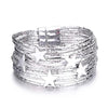 Boho Glitter Filled Slim Strips Leather Bracelet for Women Cute Stars Multilayer Wrap Bracelets Charm Jewelry - Image 8