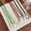 Unique French Vintage Black Pearl Crystal Necklace Y Shape Long Layered Choker Women Jewelry Multi Way Wear - Image 2