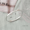 Women's Simple Stainless Steel Bracelet Plain Curved Surface with Shiny Opening Buckle for Daily Wear - Image 5