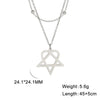 Him Heartagram Star Pendant Necklace Stainless Steel Heart Pentagonal Chain Necklace Women Couple Jewelry Wedding Gift - Image 10