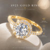 Adjustable Size Rings With Gra Round Diamond For Women Gift Silver Jewelry - Image 7
