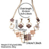 Simple Drip Oil Geometric Jewelry Sets for Women Accessories Necklace and Earrings Set Daily Party Prom Gift - Image 4