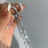 Rhinestone Tassel Ear Cuff Clip No Piercing - Image 3