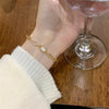 Geometric Gold Plated Zircon Bracelet for Women Versatile Adjustable Square Bracelet Christmas Party Wedding Jewelry Gift - Image 2