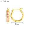 13mm Crystal Hoop Earrings for Women Silver Needle Zircon Huggie Small Earrings Hoop Piercing Jewelry Gifts - Image 22