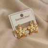 Creative heavy metal leaf starfish stainless steel earrings, and rusty earrings for women, party jewelry - Image 7