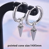 No Fade Different Length Pointed Cone Dangle Earring Stainless Steel Round Hoop Earrings For Women Men Jewelry Ear Piercing Gift - Image 29
