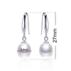 Natural Freshwater Cultured Pearl Drop Earrings for Women Silver Earrings Wedding Jewelry - Image 11