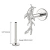 Titanium Koi Fish Cartilage Earring Tiny Tragus Stud Helix Conch Flatback Piercing 16G Animal Body Jewelry - Image 7
