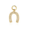 Cat Horseshoe Copper CZ Cycling Charm Bear Butterfly Racket Pendant For Bracelet Necklace Making - Image 4