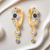 Silver Gradient Blue Bubble Drop Earrings Women Earrings Charm Versatile Party Jewelry Gifts - Image 1