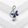 Rhinestone Butterfly Pins for Women Unisex Shiny Glass Musical Note Brooches Event Party Backpack Decoration Clothes Accessories - Image 16