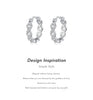 MODIAN Solid 925 Sterling Silver Infinite Love Sparkling CZ Hoop Earrings Original Design For Women Wedding Fine Jewelry Gifts