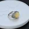 Silver Open Finger Ring Golden Clear CZ Square Droplet Geometric Punk For Women Jewelry Gift - Image 38