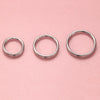 Titanium 16G Double Layered Zircon Nose Clicker Segment Clicker Ring Helix Cartilage Nose Ring Piercing Body Jewelry - Image 3