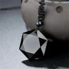 Black Obsidian Pendant Necklace Obsidian Star Pendant Lucky Love Crystal Jewelry With Free Rope - Image 2