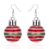 Christmas Snowflake Star Ball Shaped Bulb Earrings Hook For Women Ear Dangle Drop Xmas Party Jewelry Gift - Image 11