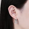 Stainless Steel Gold Color Geometric Square Hoop Earrings for Women Huggie Punk Hip-Hop Metal Round Circle Party Jewelry - Image 6