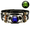 12 Constellation Zodiac Sign Charm Luminous Bracelets Men Women Vintage Multilayer Wrap Leather Bracelet Bangle Birthday Gift - Image 5