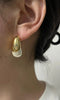 Korean jewelry jewelry gold plated metal letters water drop pearl earrings elegant women's daily work accessories - Image 6