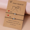 2Pcs Promise Couple Bracelets for Women Men Simple Luminous Heart Beaded Braided Bracelet Bangles Friendship Aesthetic Jewelry - Image 5