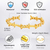 Vintage Twisted Knotted Opening Bracelet, Stainless Steel Twisted Thorn Design Wrist Bangles for Men, Vintage Jewelry - Image 5