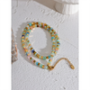 Light Color Stone Beads Handmade Necklace for Women Stainless Steel Metal Women Jewelry Gala Gift - Image 5