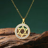 Zircon Star of David Choker Necklace for Women Gold Color Stainless Steel Neck Chain Hexagram Israel Jewish Judaism Jewelry - Image 2
