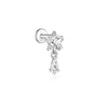 Silver 1Piece Star/Moon Charms Piercing Earrings For Women Long Tassel Pendant Chain Party Jewelry Gifts - Image 33